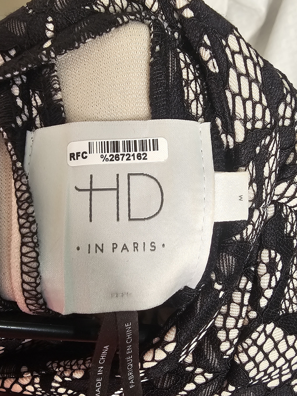 Anthropologie HD in Paris Black Belle Lace Fit & Flare Dress - Size Medium - Picture 2 of 5